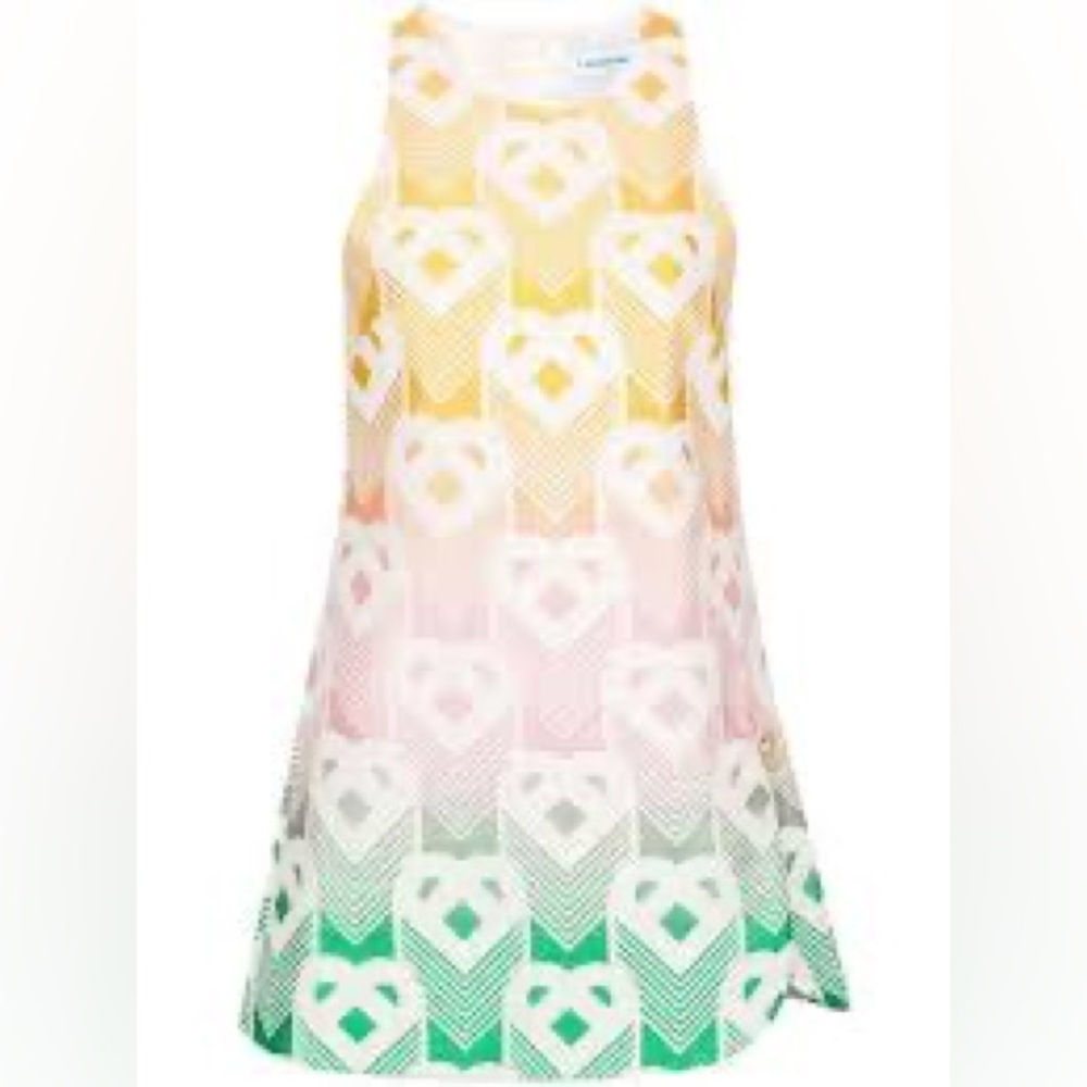 Vibrant Heart Pattern Kids Dress